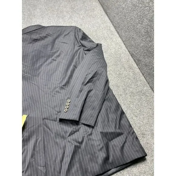 Polo Ralph Lauren Men's Blue Strips Suit Wool Blend Blazer Coat Size W51 L33